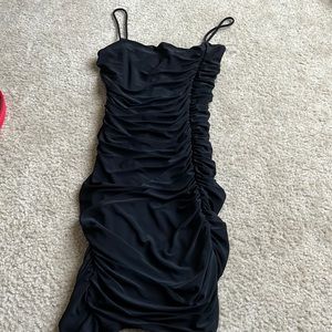 Cute black mini dress from fashion nova